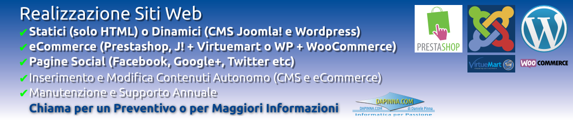 Realizzazione Siti Web