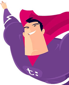 Logo Tiscali Mail Superman