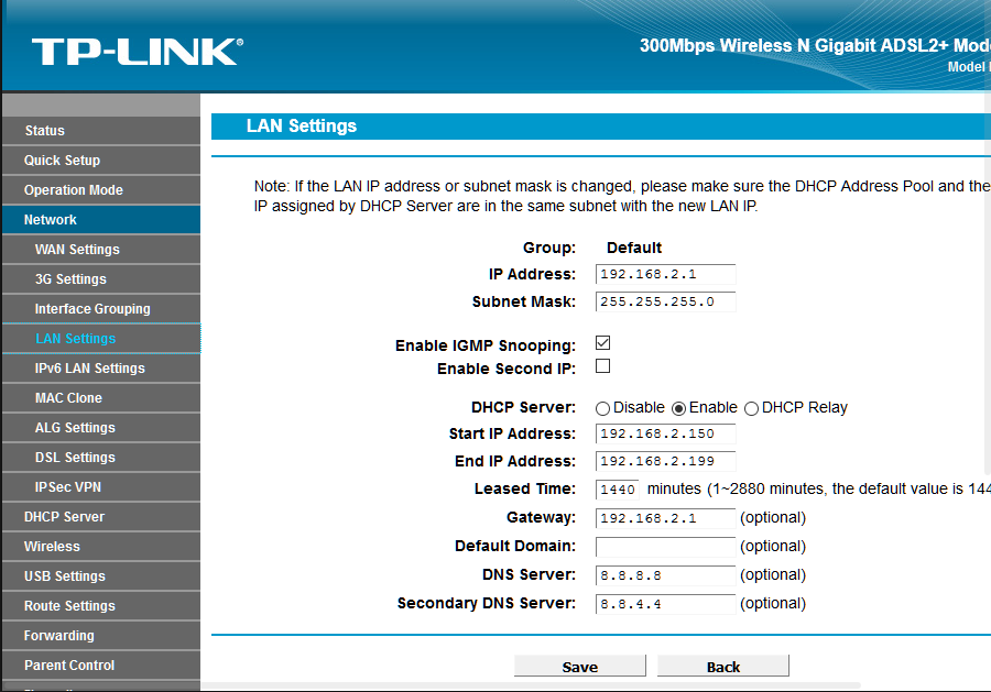 VPN Vodafone - TP-Link - Cambio sottorete VPN Vodafone - TP-Link - Cambio sottorete