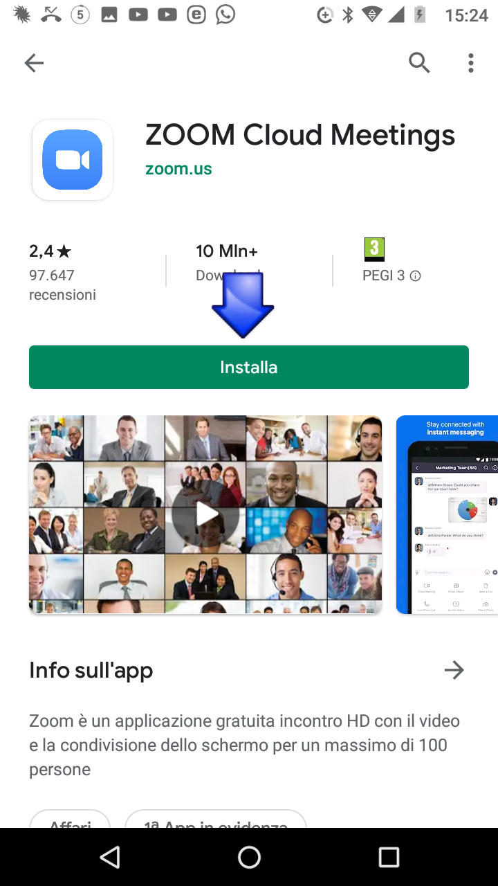 Installazione Zoom su Smartphone 04 Installazione Zoom su Smartphone 04