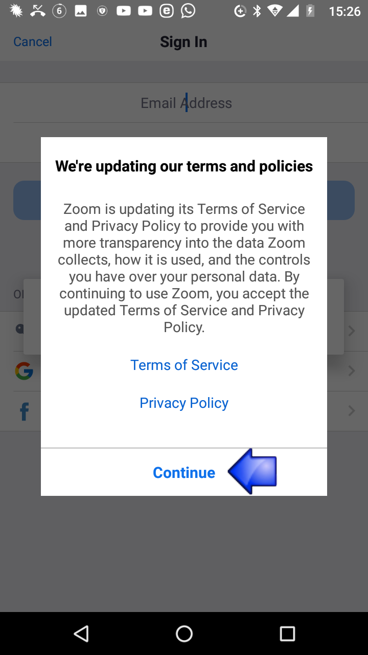 Installazione Zoom su Smartphone 11 Installazione Zoom su Smartphone 11