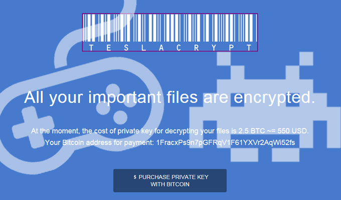 Ransomware TeslaCript Ransomware TeslaCript